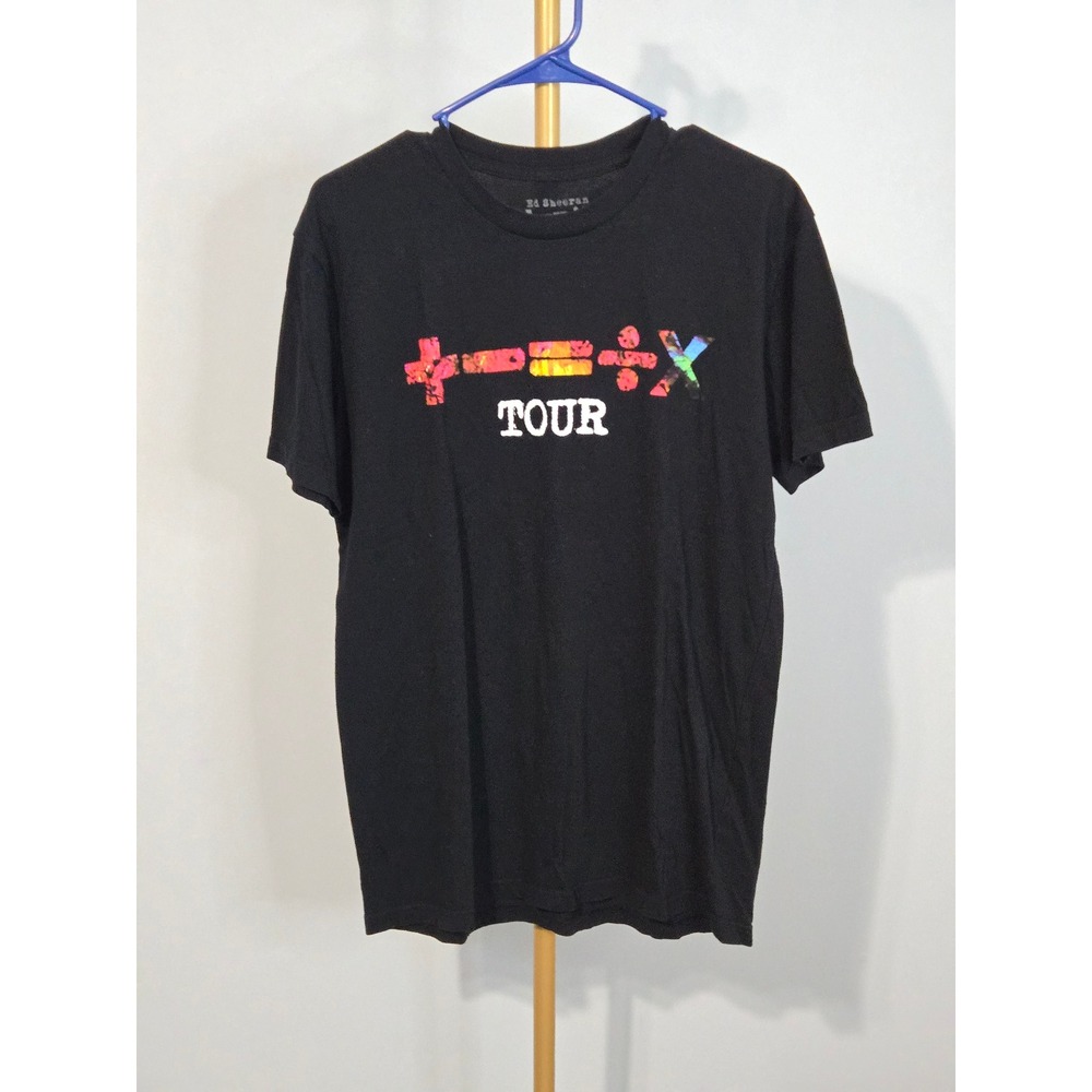 Ed Sheeran Mathematics Tour Shirt Atlanta GA 2023 Black Graphic Tee Mens Medium